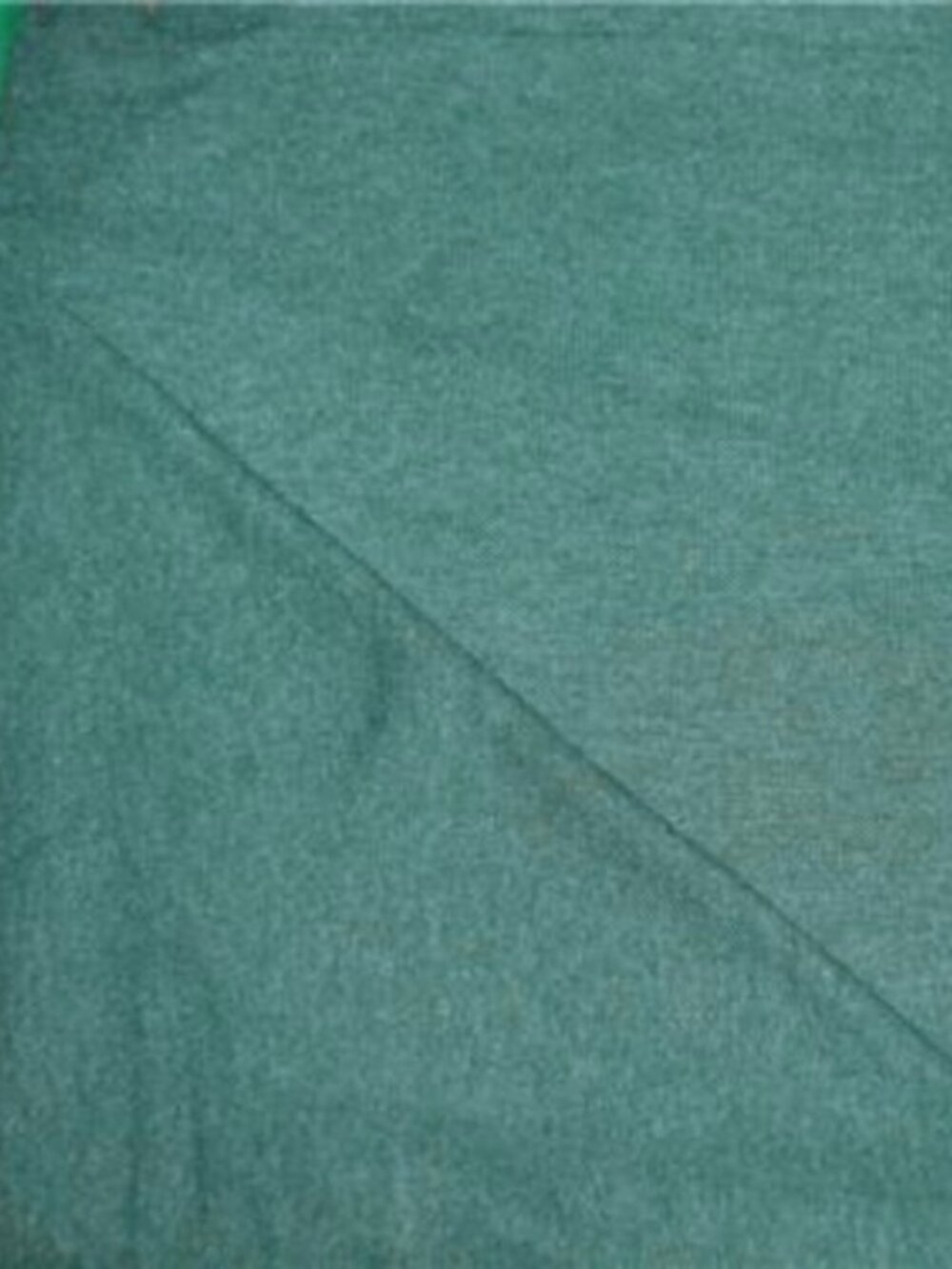 DARK TURQUOISE Solid Poly Cotton Flannel Fabric Remnant 65" wide x 1 yd